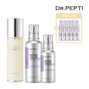 닥터펩티 볼륨마스터에센스 105ml+50ml+센텔라토너EX+파우치10매