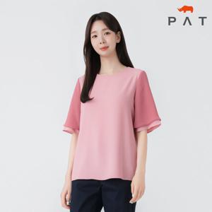 [PAT 여성] 레이어드 소매 블라우스_1H62505