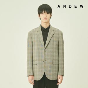 [ANDEW] 유니 핀체크 릴렉스핏 자켓(O211JK010P)