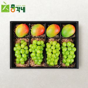 [총각네] 프리미엄 애플망고 샤인 혼합과일 선물세트 2호 4.5kg