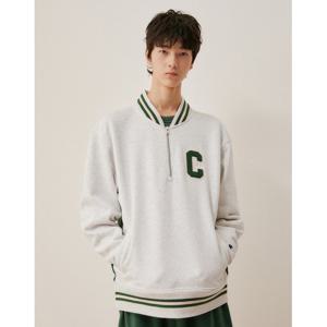 [챔피온]Champion 남녀공용 12 oz Reverse Weave  하프집 트랙 자켓 그레이 CKJA2F008G2