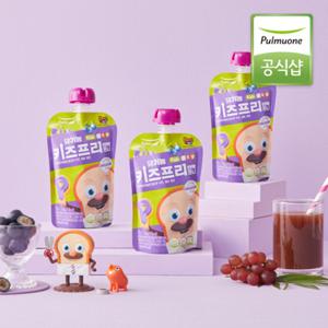 풀무원녹즙 키즈프리 어린이 유기농주스 반짝포도맛 1박스(10입)