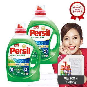 퍼실 딥클린 플러스 파워젤 2.7Lx2개_퍼실300ml