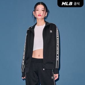 [MLB] 베이직 애슬레저 져지 스텐드넥 집업 NY (Black)