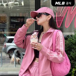 [MLB] 베이직 애슬레저 져지 스텐드넥 집업 CLE (Mg.Pink)