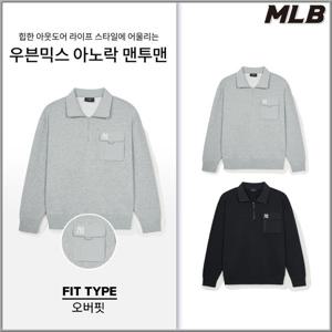 [MLB] 오버핏 고프코어 우븐믹스 아노락 맨투맨 (3AMTB1144-2종)