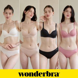 [Wonderbra] 일체형 볼륨 몰드 노와이어 브라팬티 8종세트