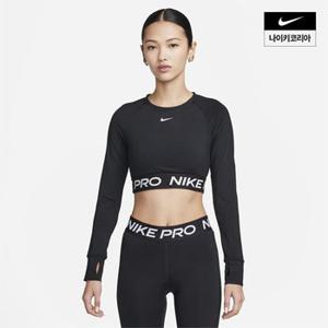 우먼스 나이키 프로 365 드라이 핏 크롭 긴팔 탑 NIKE FV5485-010