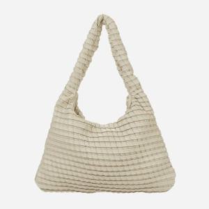 Textured Hobo Bag Vanilla