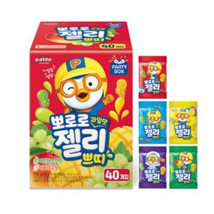 팔도 뽀로로 과일맛 젤리 쁘띠 18g 40개(1통)