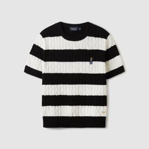 STEVE STRIPE CABLE SWEATER WHKAE2413F