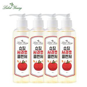 쇼킹 사과초클렌저 200ml 4개 유분/피지/노폐물케어/약산성클렌징