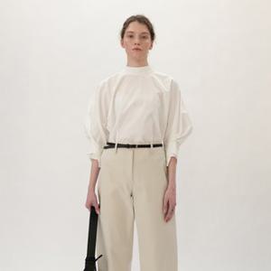 FW20 Mock Neck Blouse White