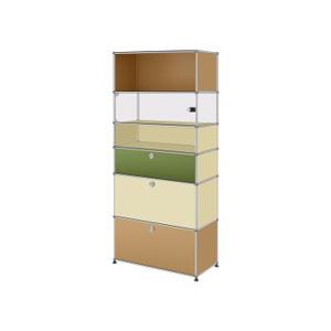 [USM 공식수입원] USM Haller Storage 1x6 (Beige, Cream, Olive Green, Glass)