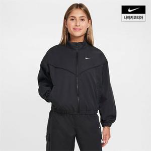 키즈 나이키 스포츠웨어 여아 오버사이즈 경량 재킷 NIKE FZ5557-010