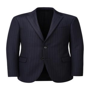 네이비《Tech Tailoring》ZEGNA 스트라이프 수트 자켓