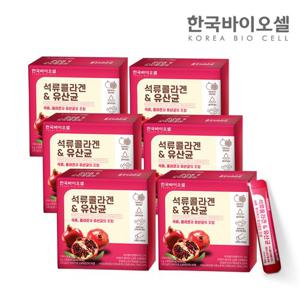 [한국바이오셀] 석류콜라겐 유산균 6세트(2g x 180포) 6개월분