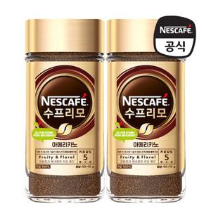 [네스카페] 수프리모 아메리카노(병) 90g+10g  x 2개