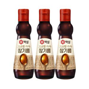 [CJ] 백설 고소함가득 참기름320ml x3병