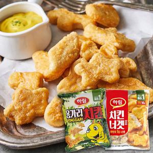 하림 용가리치킨 1kg + 치킨너겟 1kg