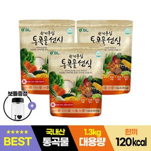 [쇼핑백증정]BL 한끼부심 통곡물 선식 벌크형 1.3kg, 3팩