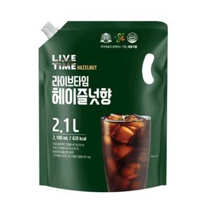 태웅 라이브타임 헤이즐넛향 2.1L 2개