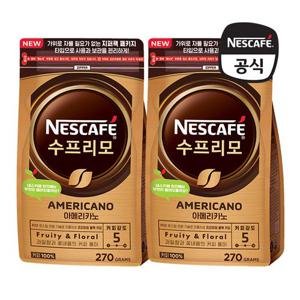 [네스카페] 수프리모 아메리카노 파우치 270g x 2개