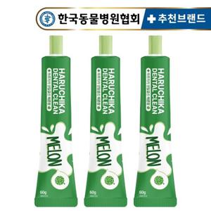 [텐텐]펫생각 하루치카 바르는 강아지 고양이 천연 효소 치약 메론향 60g 3개