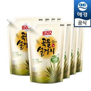 트리오 곡물설거지 우리밀 주방세제 1200ml×8개