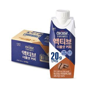 하이뮨 프로틴 밸런스 액티브 더블샷 커피 250ml 18입