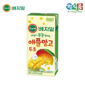 [정식품]베지밀 과일이 꼭꼭 씹히는 애플망고 두유 190ml × 64팩