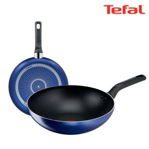 [TeFal] 테팔 팬&냄비 PTFE 미드나잇 블루 2종세트 (프라이팬 20cm + 볶음팬 28cm)