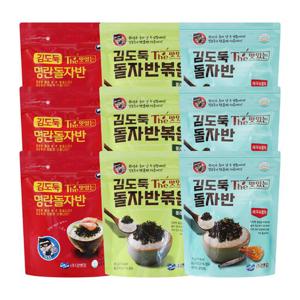 김도둑 The 맛있는 돌자반볶음 9세트(기본3+명란3+새우멸치3 35gx9개)