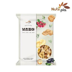 [넛츠피아] 초이스넛츠 1kg 리필형 파우치 대용량 믹스너트 견과류 믹스