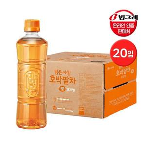 [빙그레]맑은아침 호박팥차 500ml 20입 무라벨 차음료