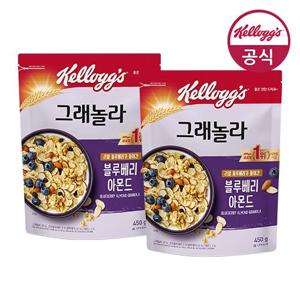 켈로그 시리얼 블루베리 아몬드 그래놀라 450g x 2개