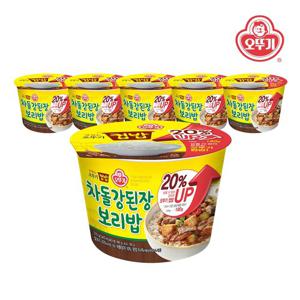 [오뚜기] 맛있는 오뚜기 컵밥 차돌강된장보리밥(증량) 310g x 6개