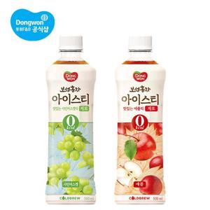 동원 보성홍차 아이스티 제로 500ml 24병 애플/샤인머스캣