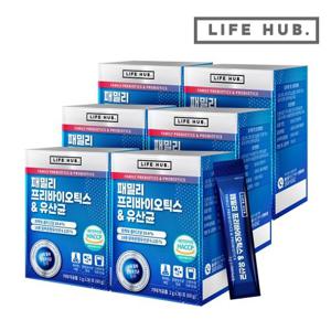 라이프허브 패밀리 프리바이오틱스 유산균 6세트(2g x 180포) 6개월분