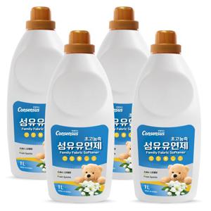 컨센서스 초고농축 섬유유연제 프레시스파클 1L x4개