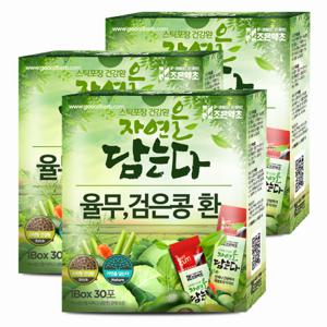 조은약초 프리미엄 검은콩 율무 환 스틱 30포 x 3g x 3박스 (총 270g)