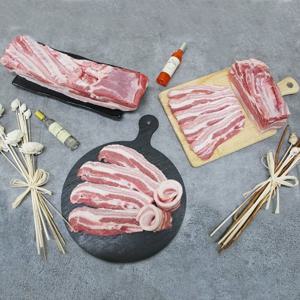 친환경 무항생제 돼지고기 초록한돈 삼겹살 1kg (500g 2팩)