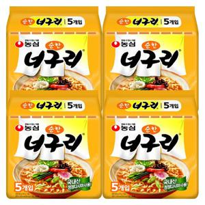 농심 순한 너구리 120g X 20봉