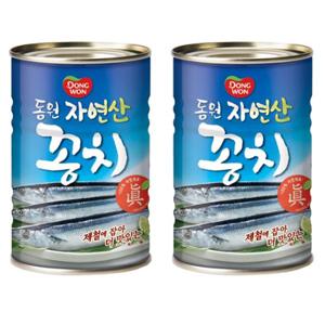 동원 꽁치 통조림 300g x 2캔 원터치