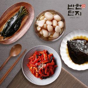 [반찬단지] 명이나물1Kg+무말랭이1Kg+알마늘1Kg+간장깻잎1Kg