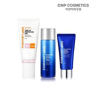 [홈앤 단독 ] CNP 톤업프로텍션 선 패키지 (CNP 히알루로닉 더마텐션 크림 31ml + 토너 50ml 증정)