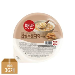 [CJ]햇반죽 찹쌀누룽지죽205g x36개