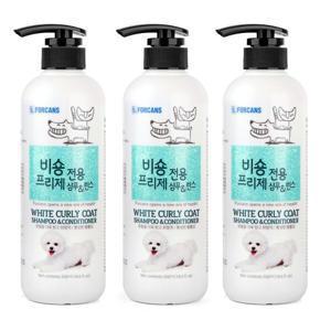 뉴포비스 비숑프리제 전용 강아지 샴푸앤린스 550ml × 3개세트