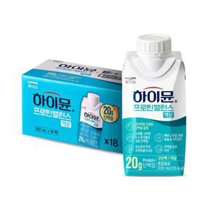 [액티브바 6개] (9/19순차출고) 하이뮨 프로틴 밸런스 액상 200ml 18입 1박스 (1팩 단백질 20g)