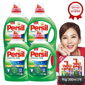 퍼실 딥클린 플러스 파워젤 2.7Lx4개 세탁세제_퍼실 300ml 2개